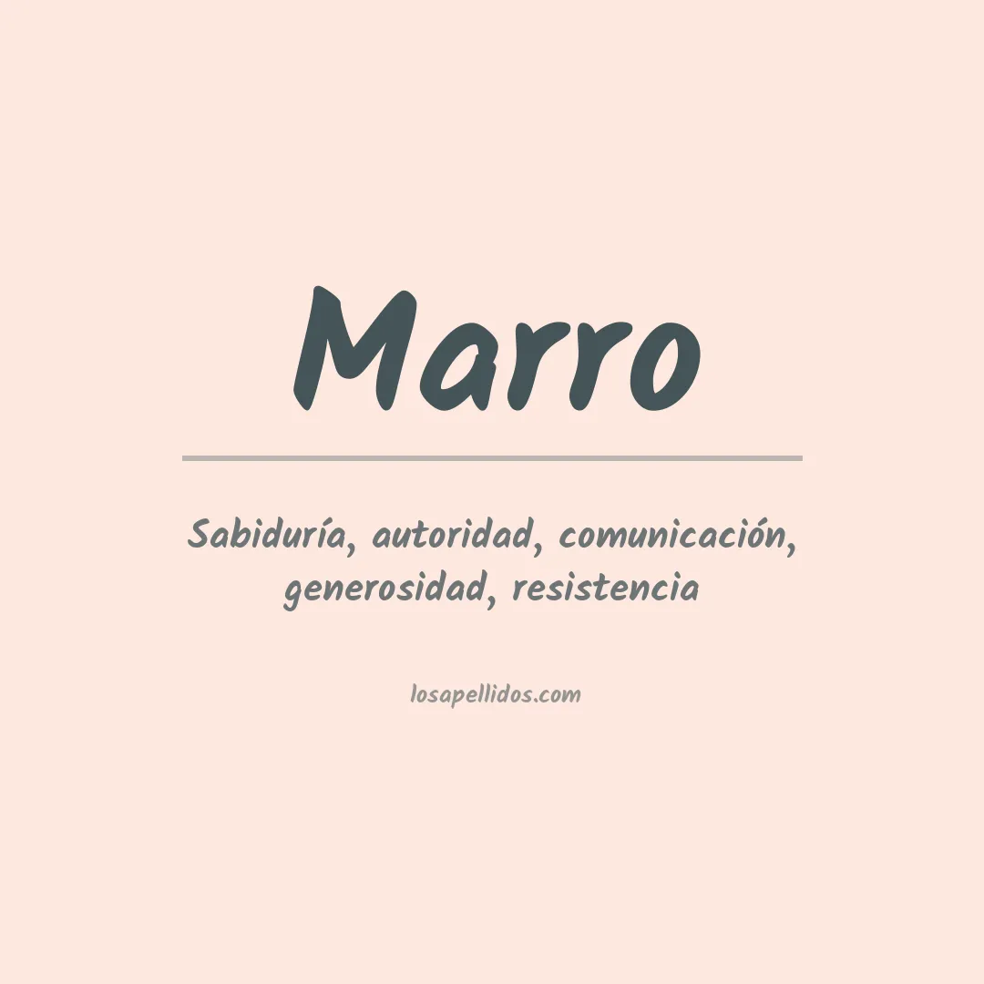 Apellido Marro