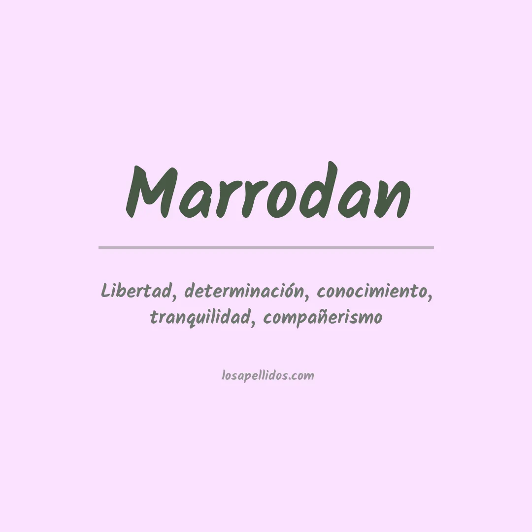 Apellido Marrodan
