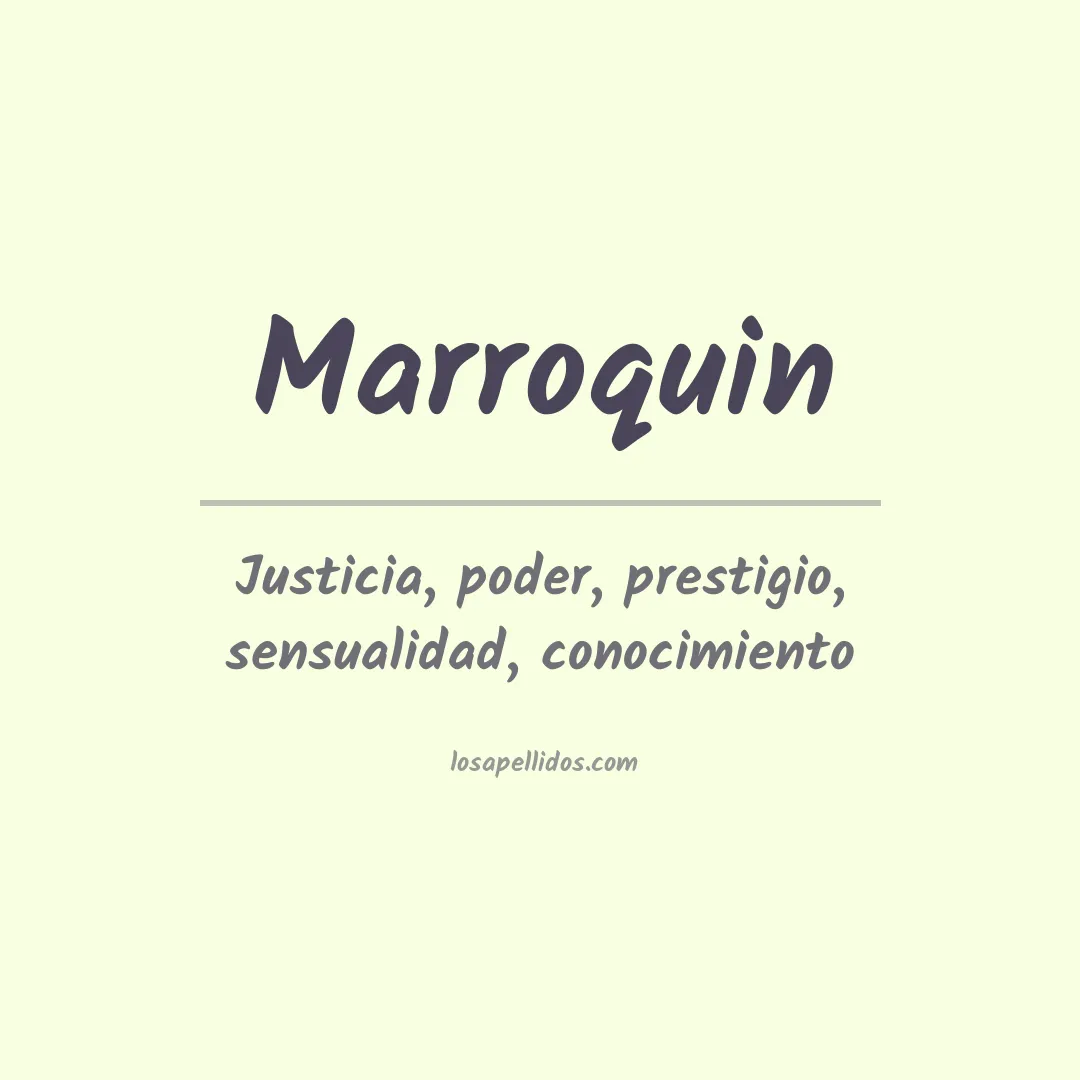 Apellido Marroquín