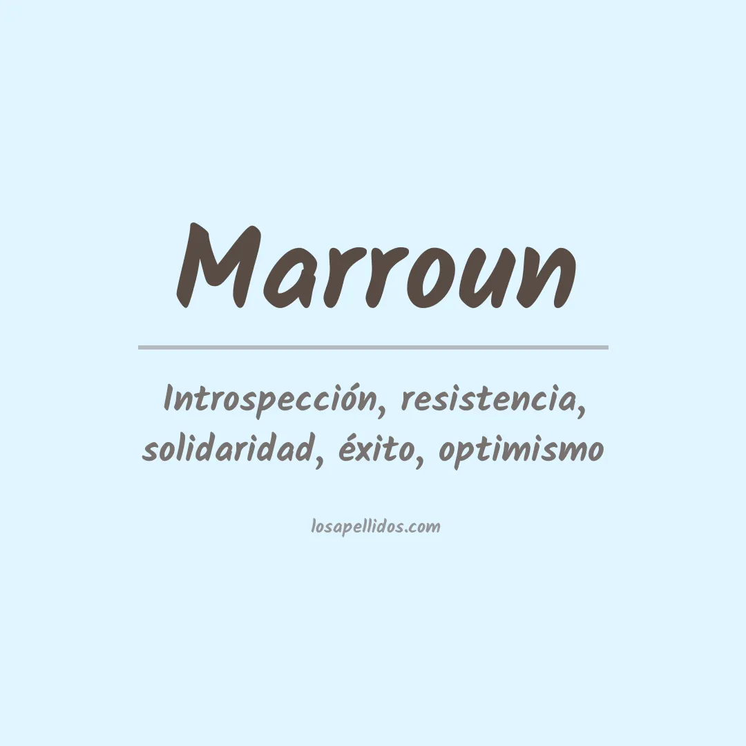 Apellido Marroun