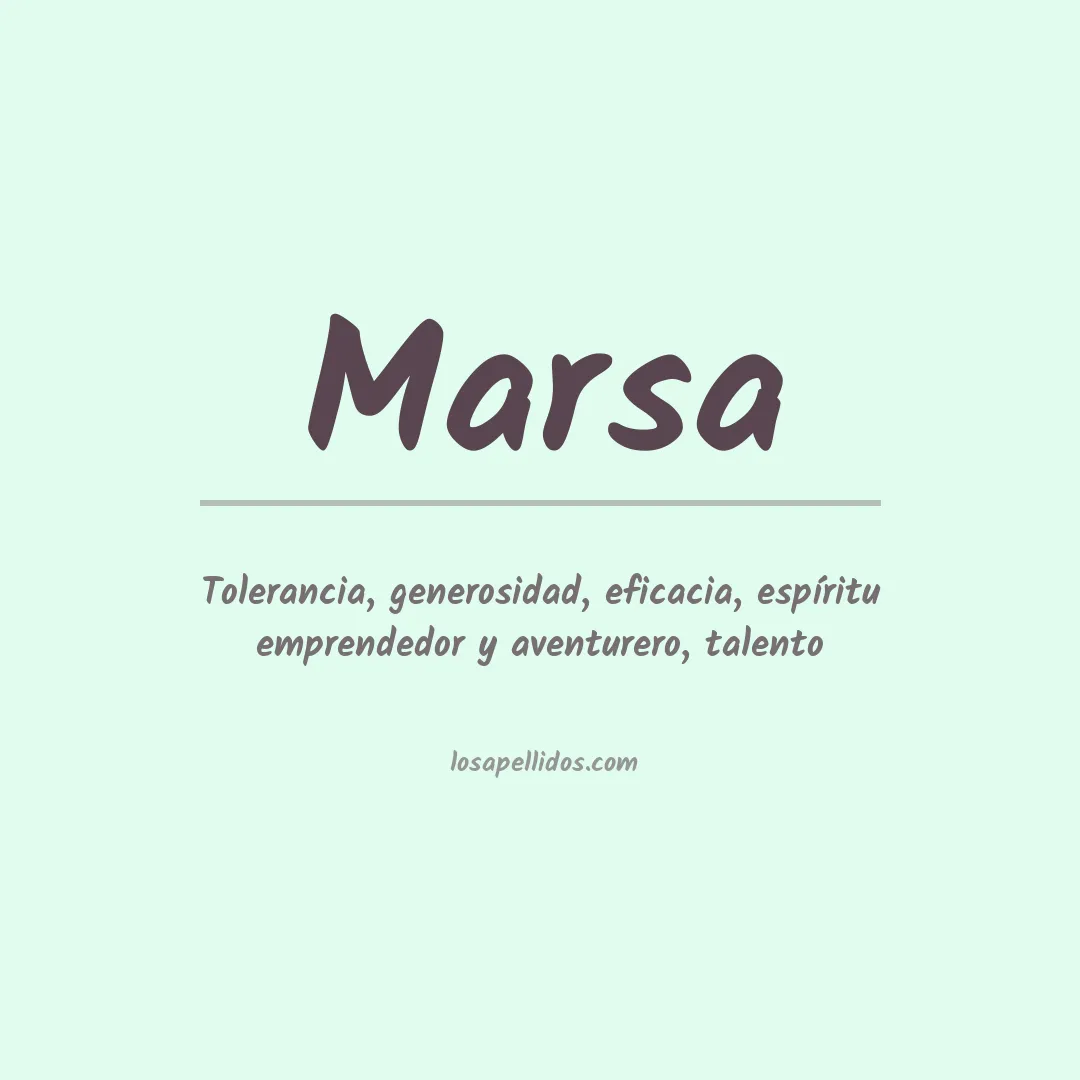 Apellido Marsa