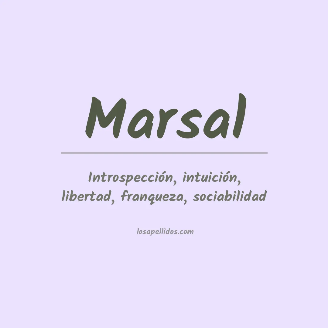 Apellido Marsal