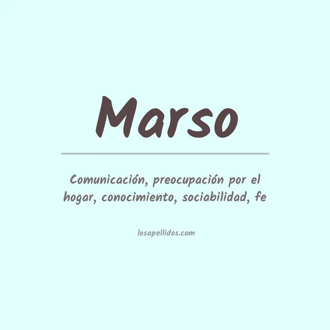 Apellido Marso