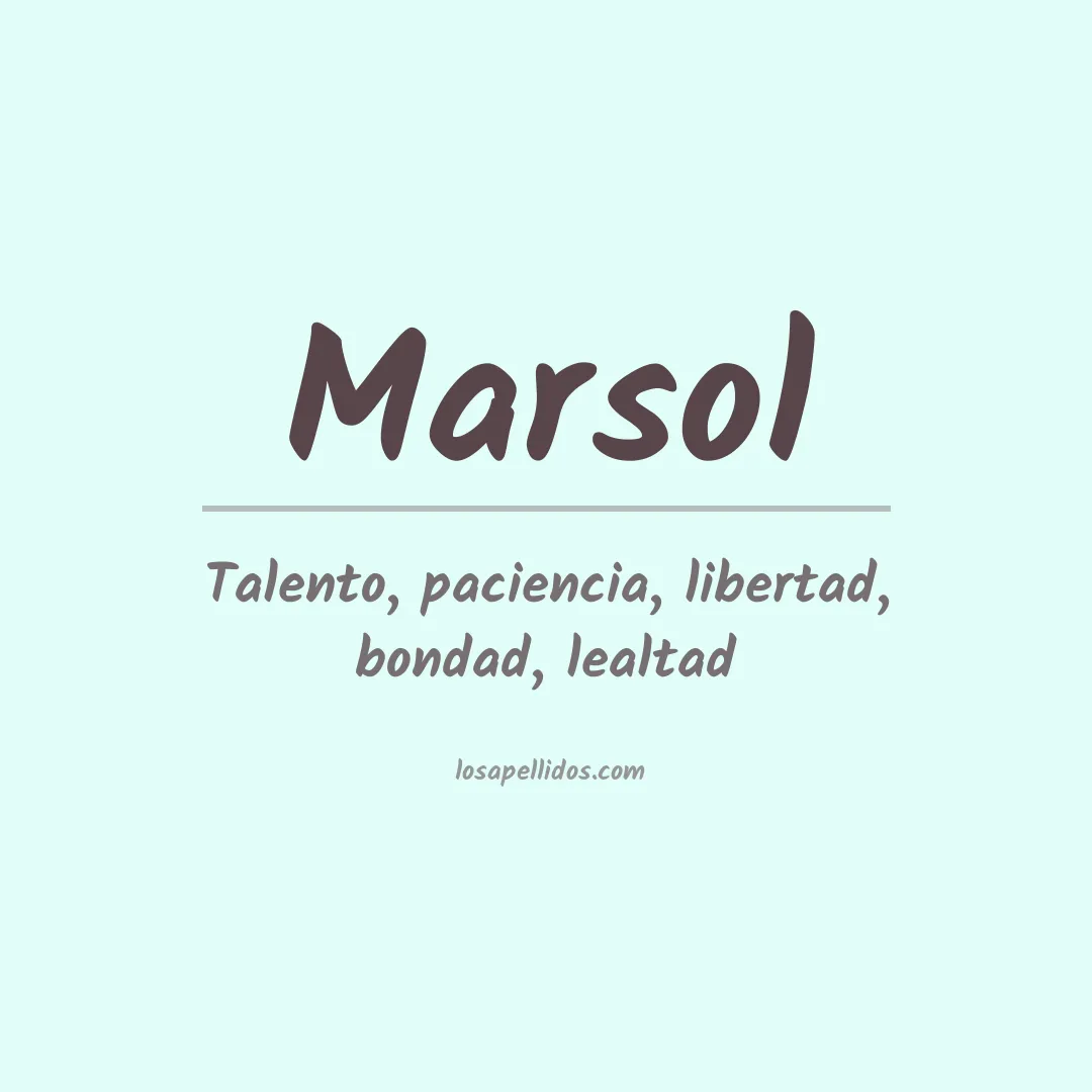 Apellido Marsol