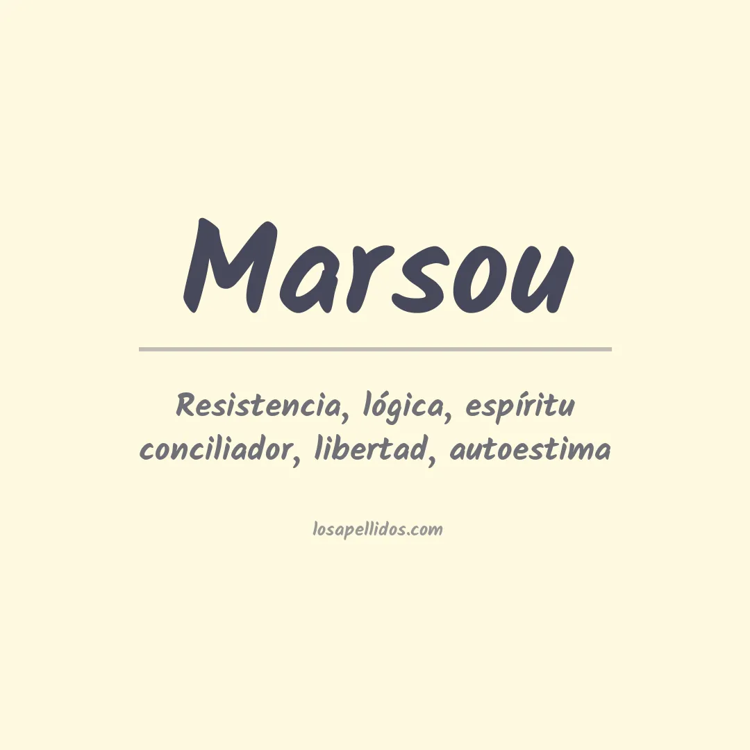 Apellido Marsou