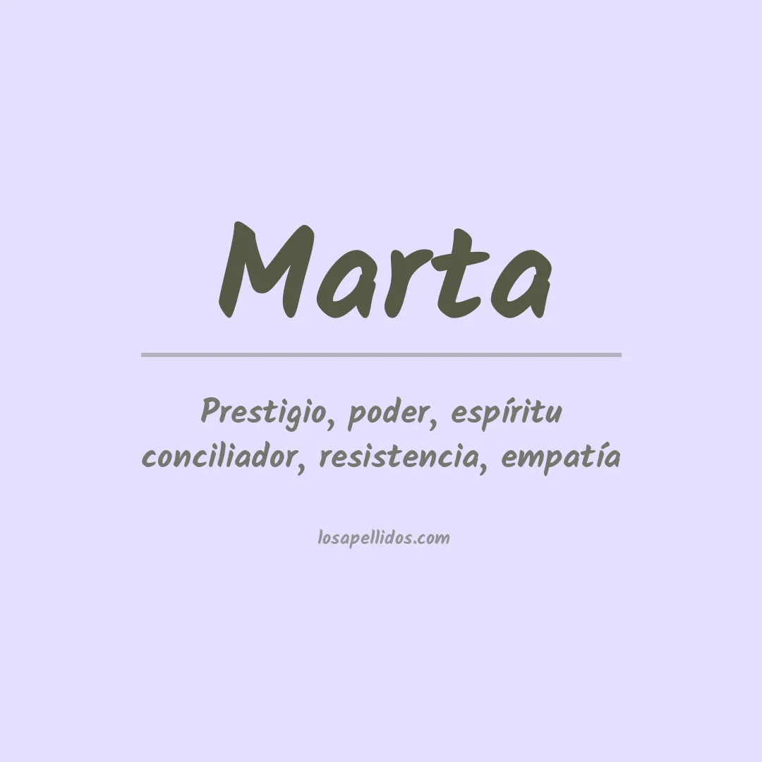 Apellido Marta