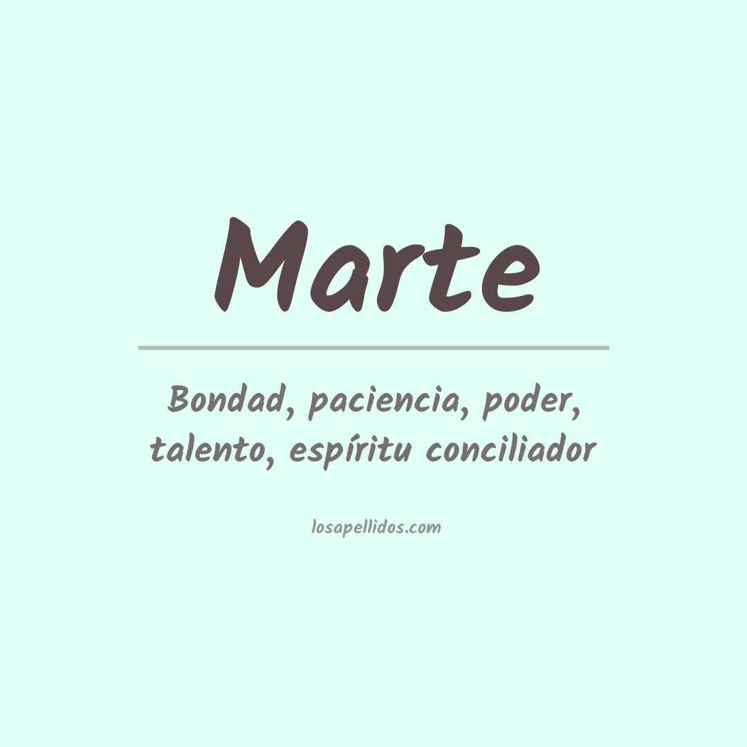 Apellido Marte