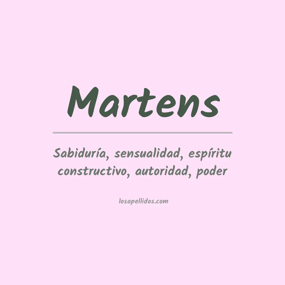 Apellido Martens