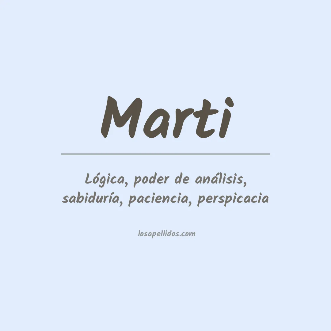 Apellido Martí