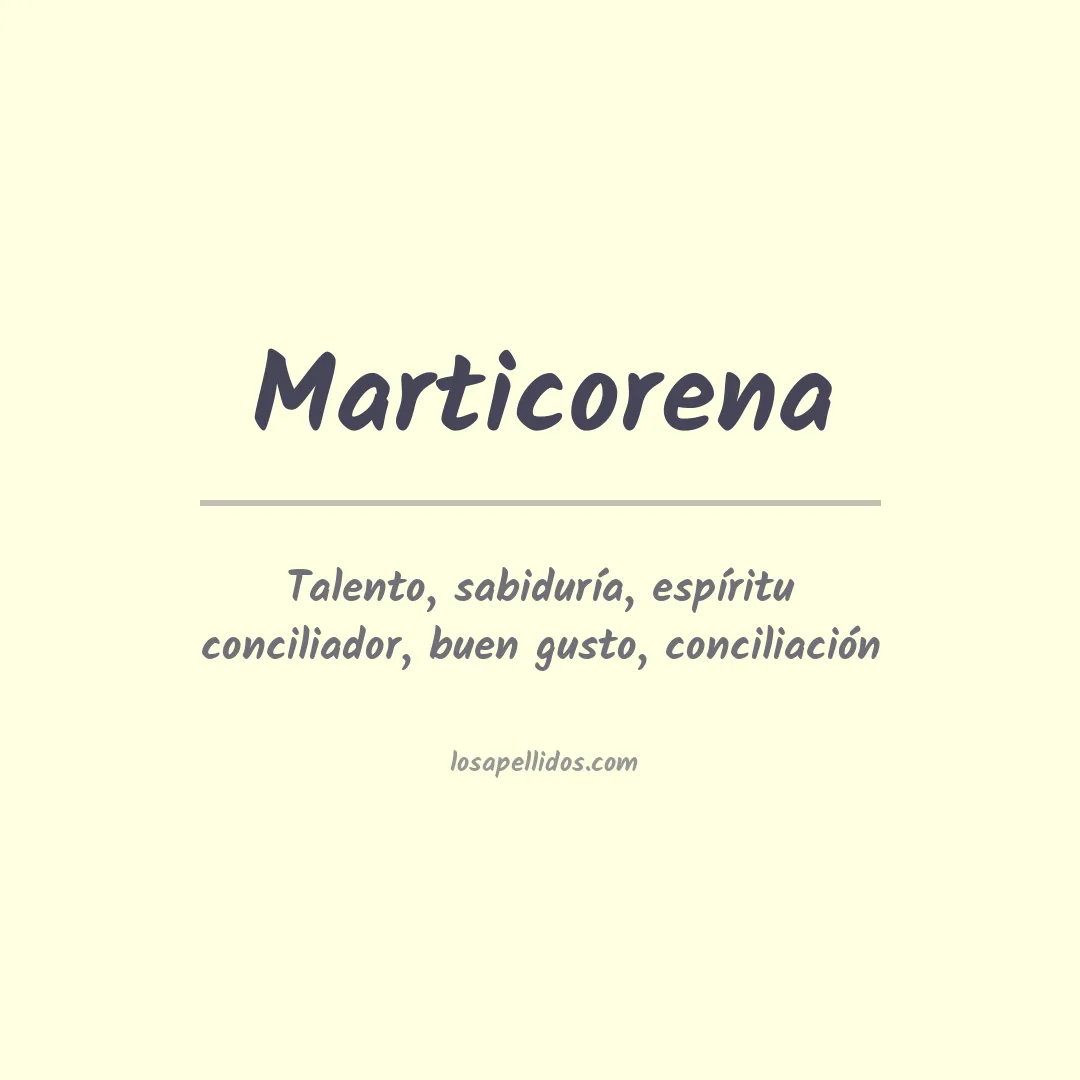 Apellido Marticorena
