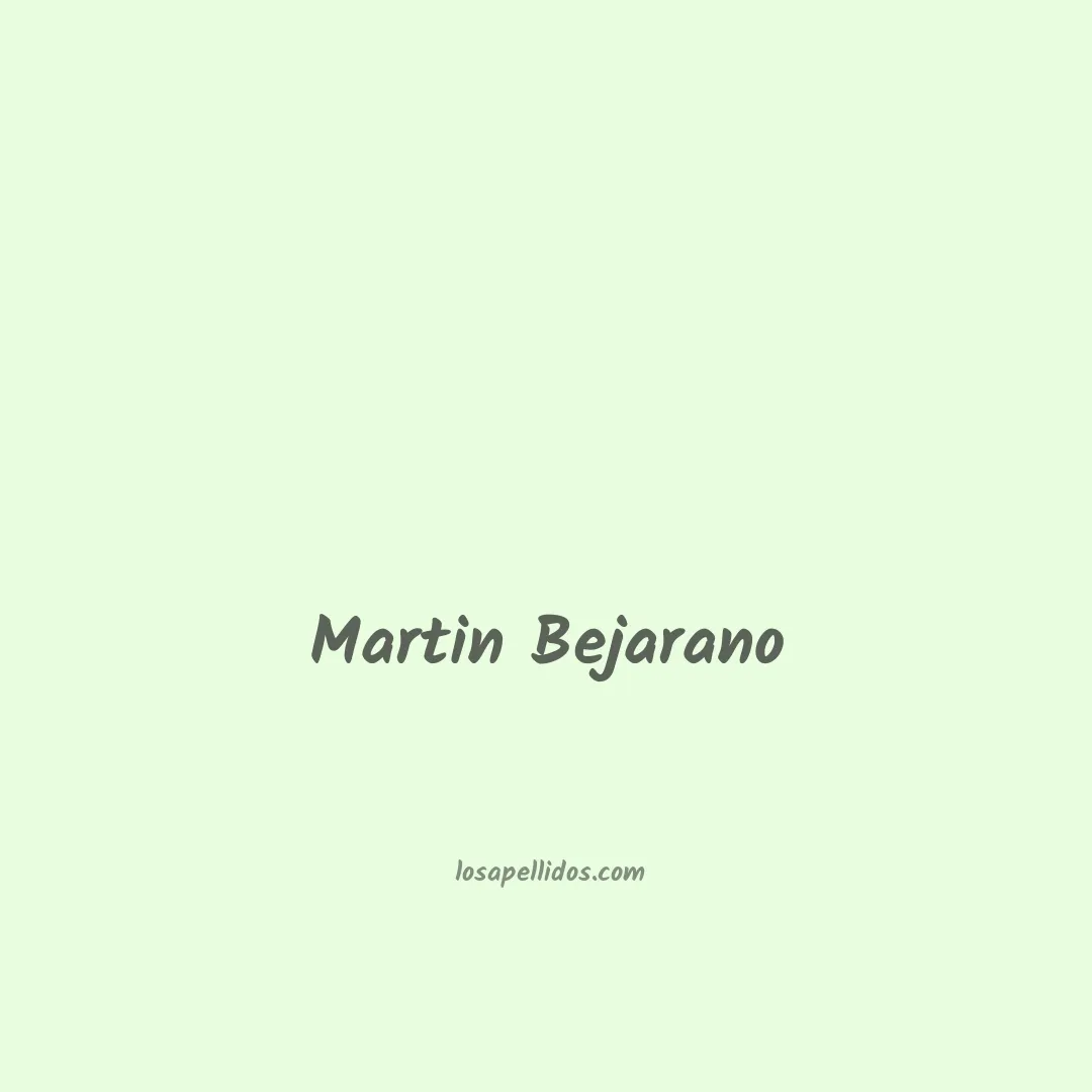 Martin bejarano en chino