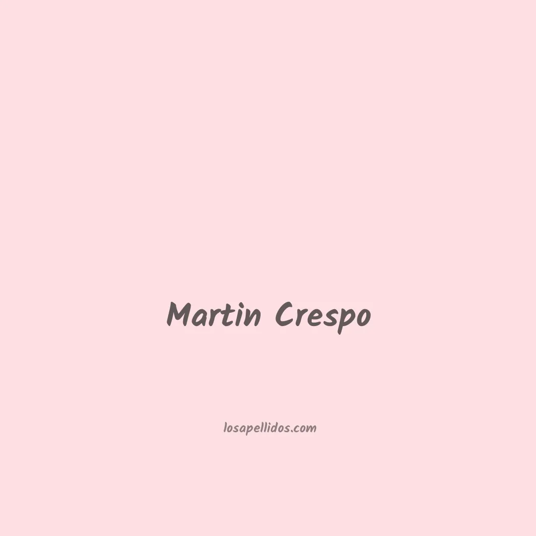 Martin crespo en chino