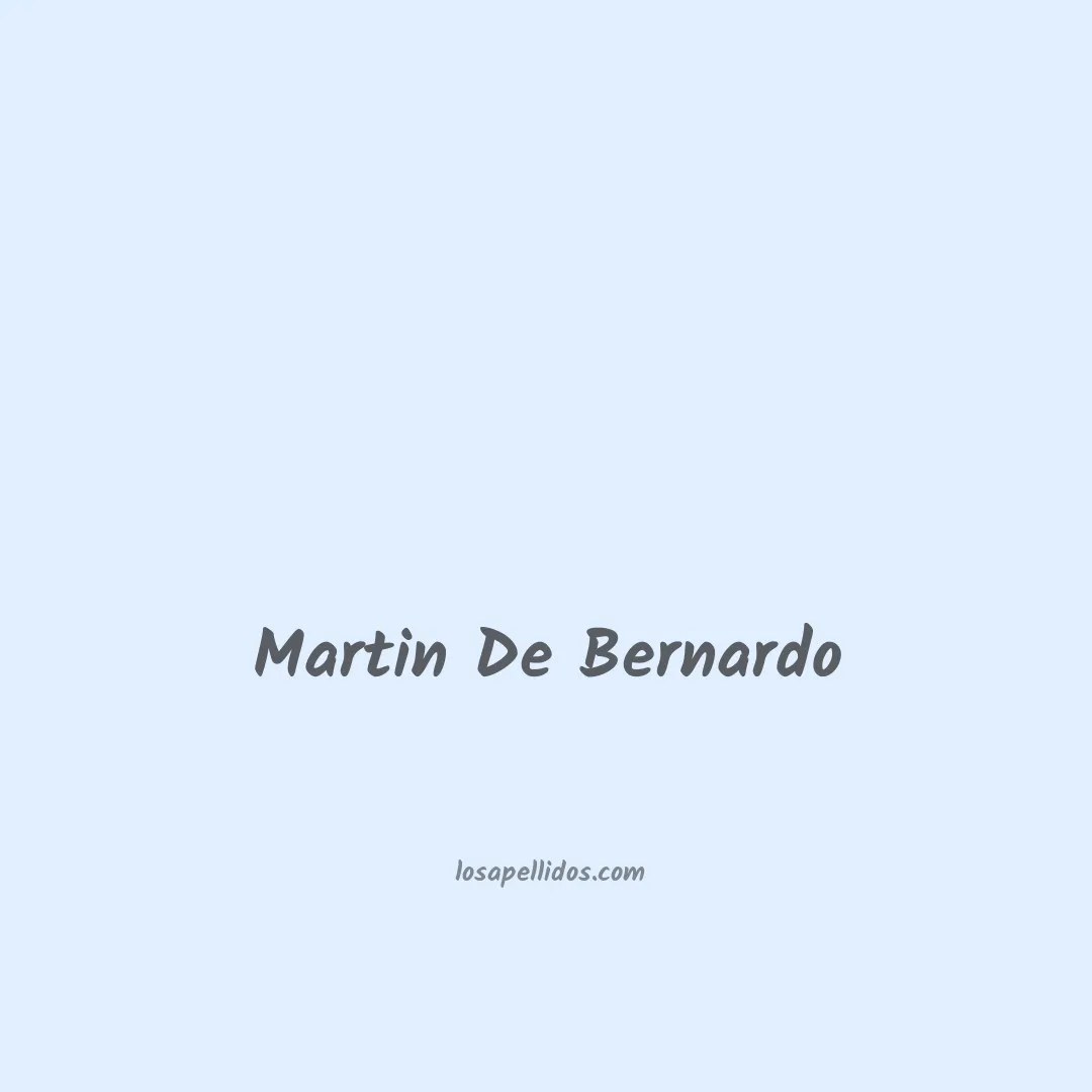 Martin de bernardo en chino