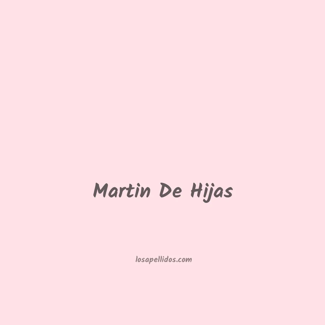 Martin de hijas en chino