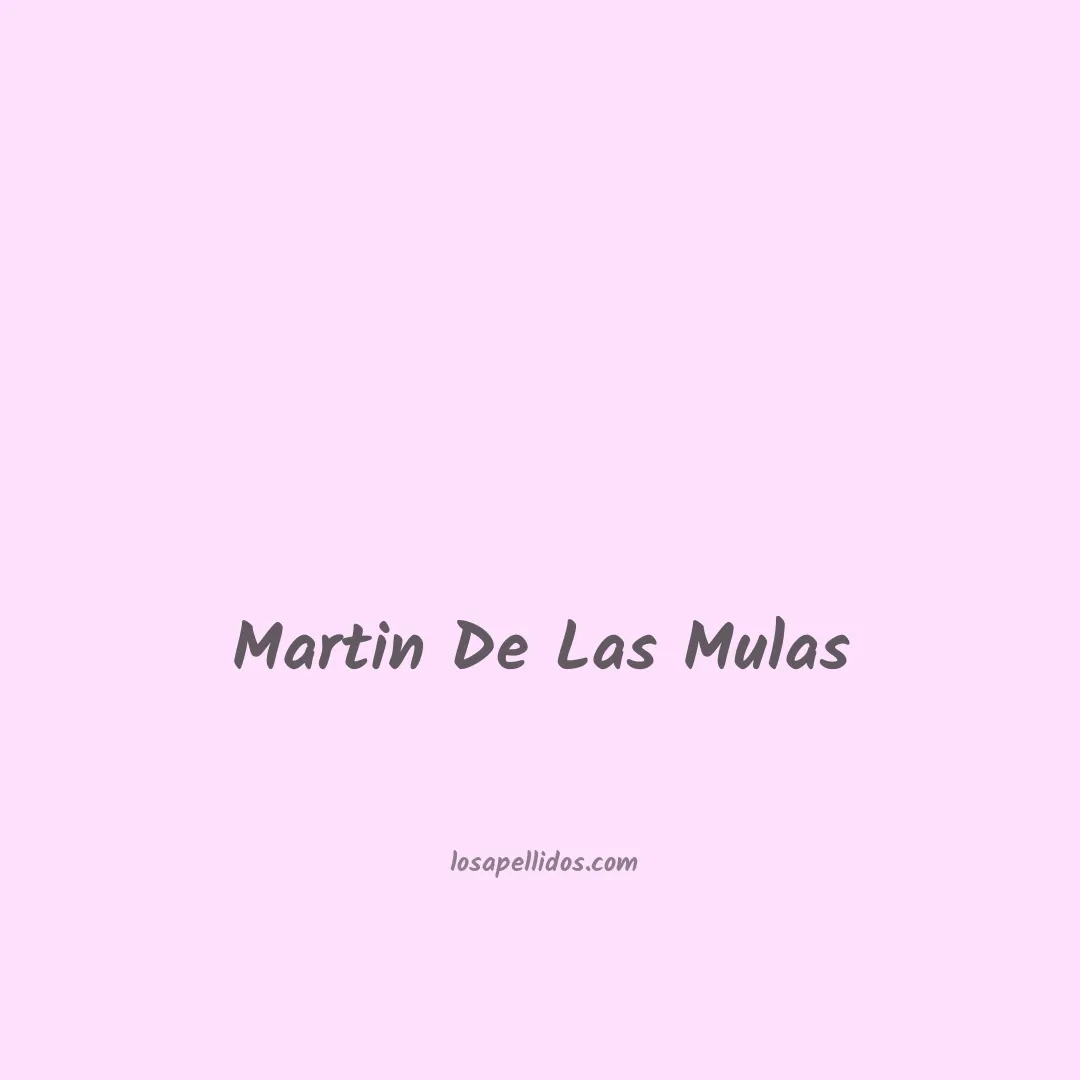 Martin de las mulas en chino
