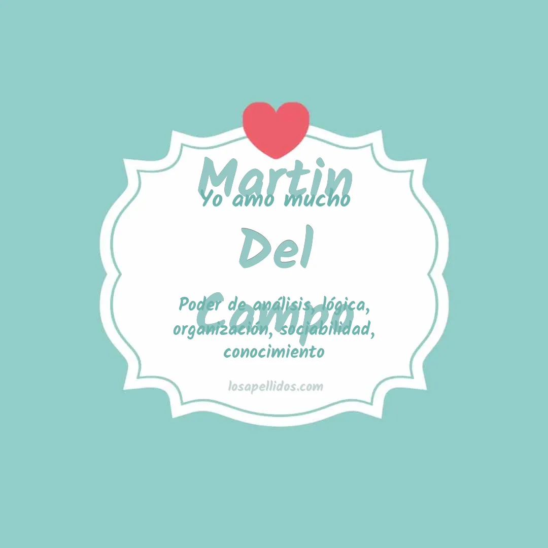Yo amo mucho Martin del campo