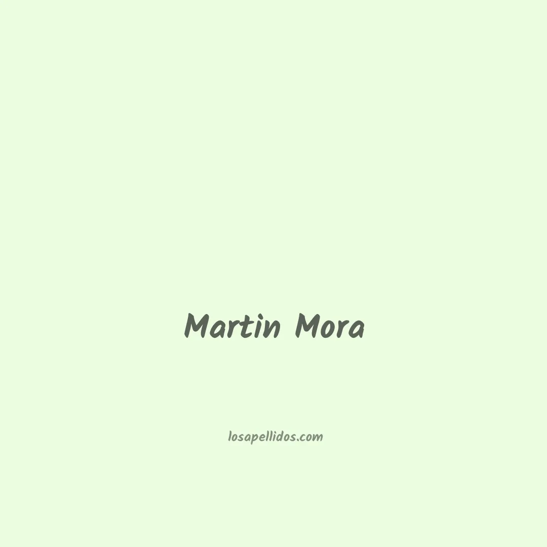 Martin mora en chino