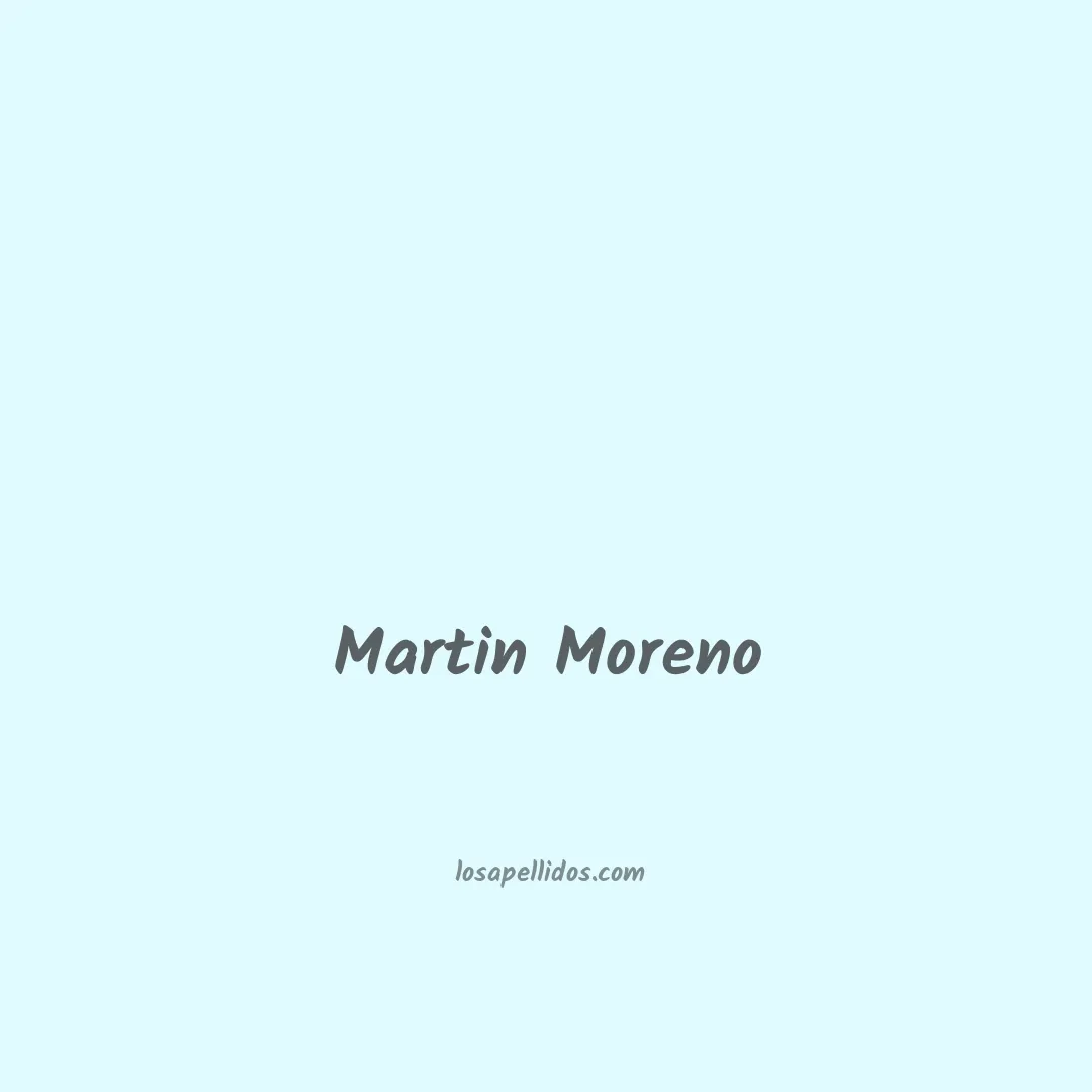 Martin moreno en chino