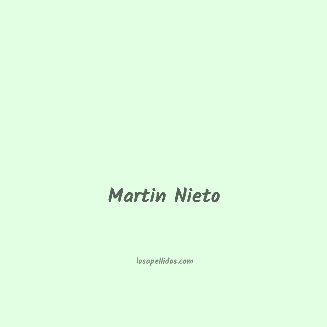 Martin nieto en chino