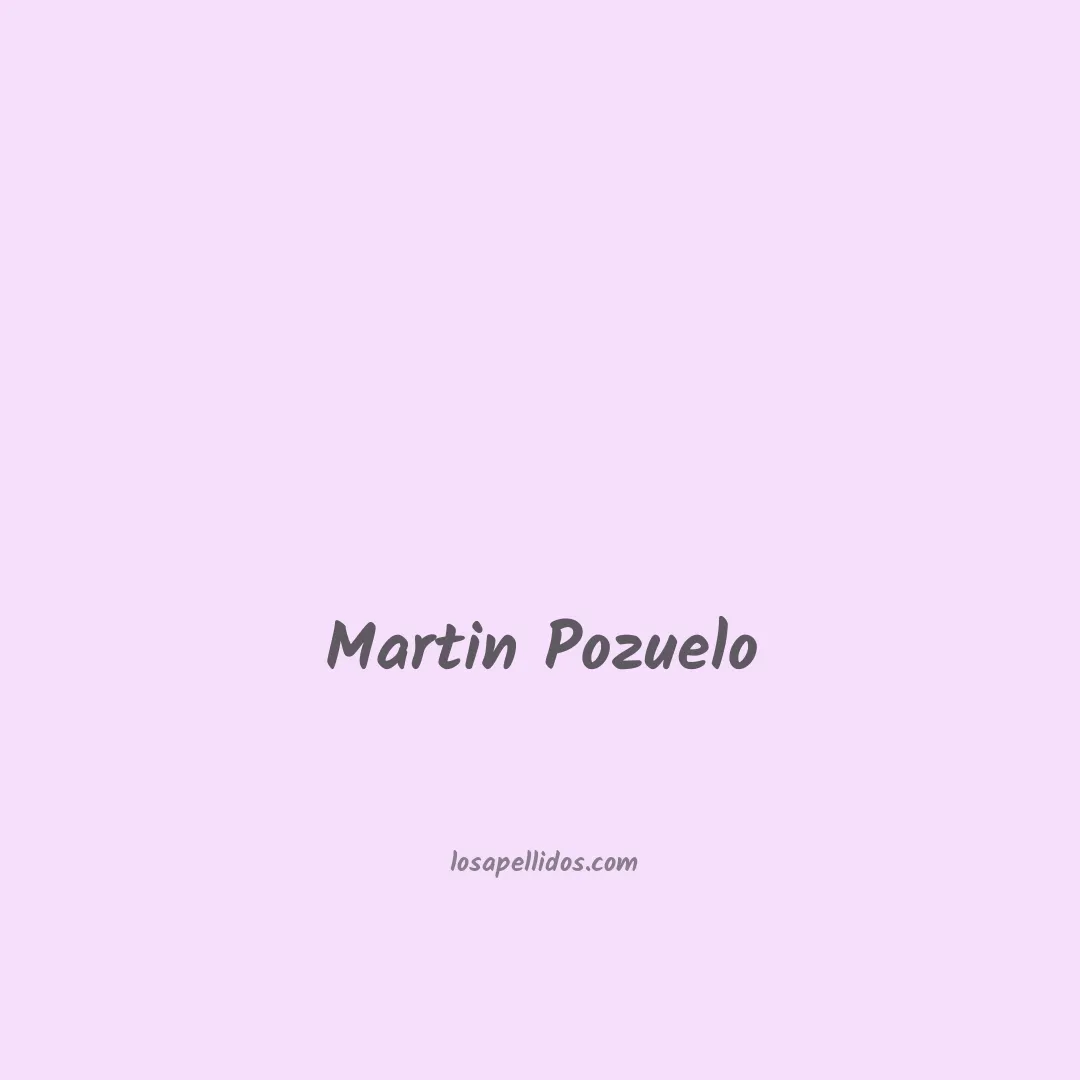 Martin pozuelo en chino