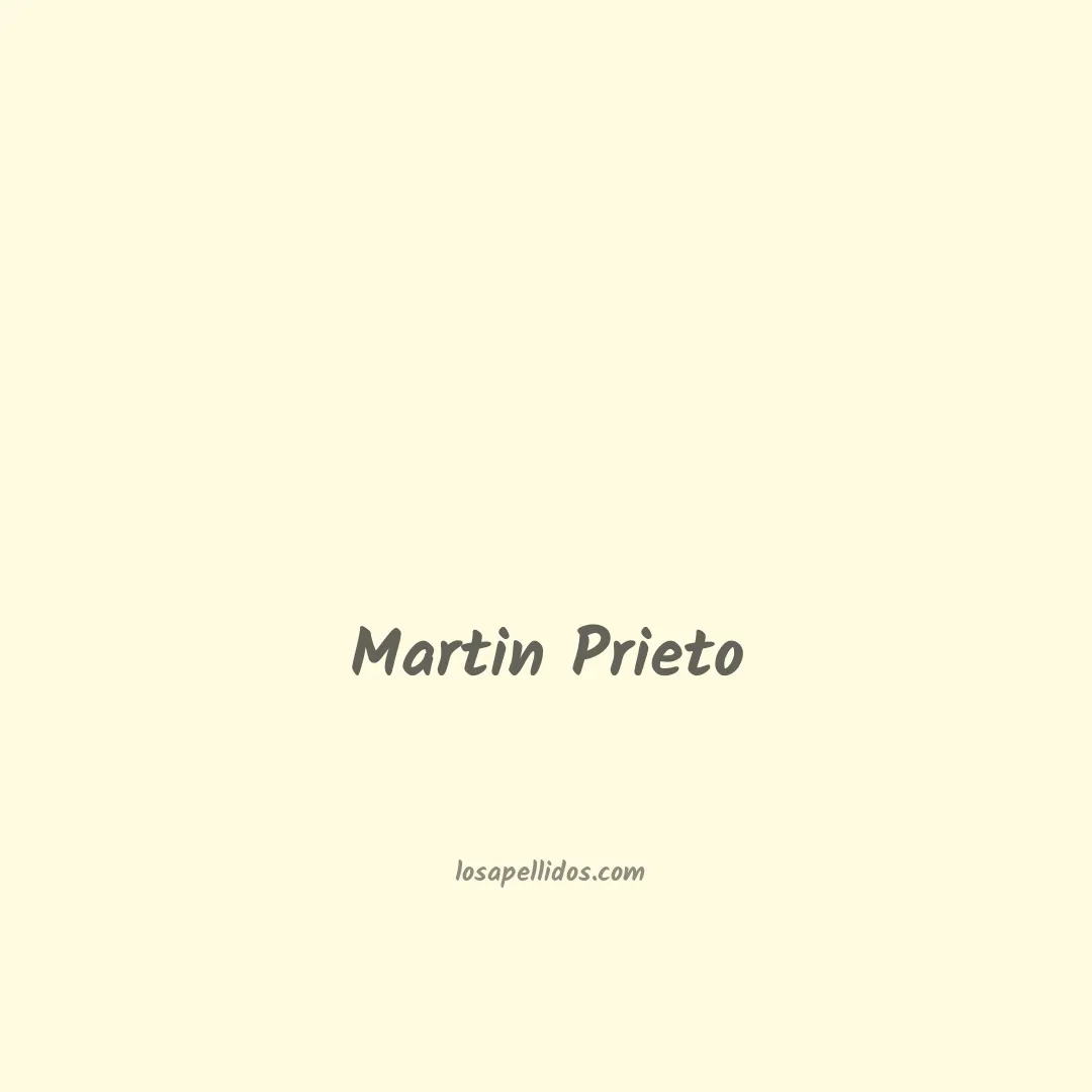 Martin prieto en chino