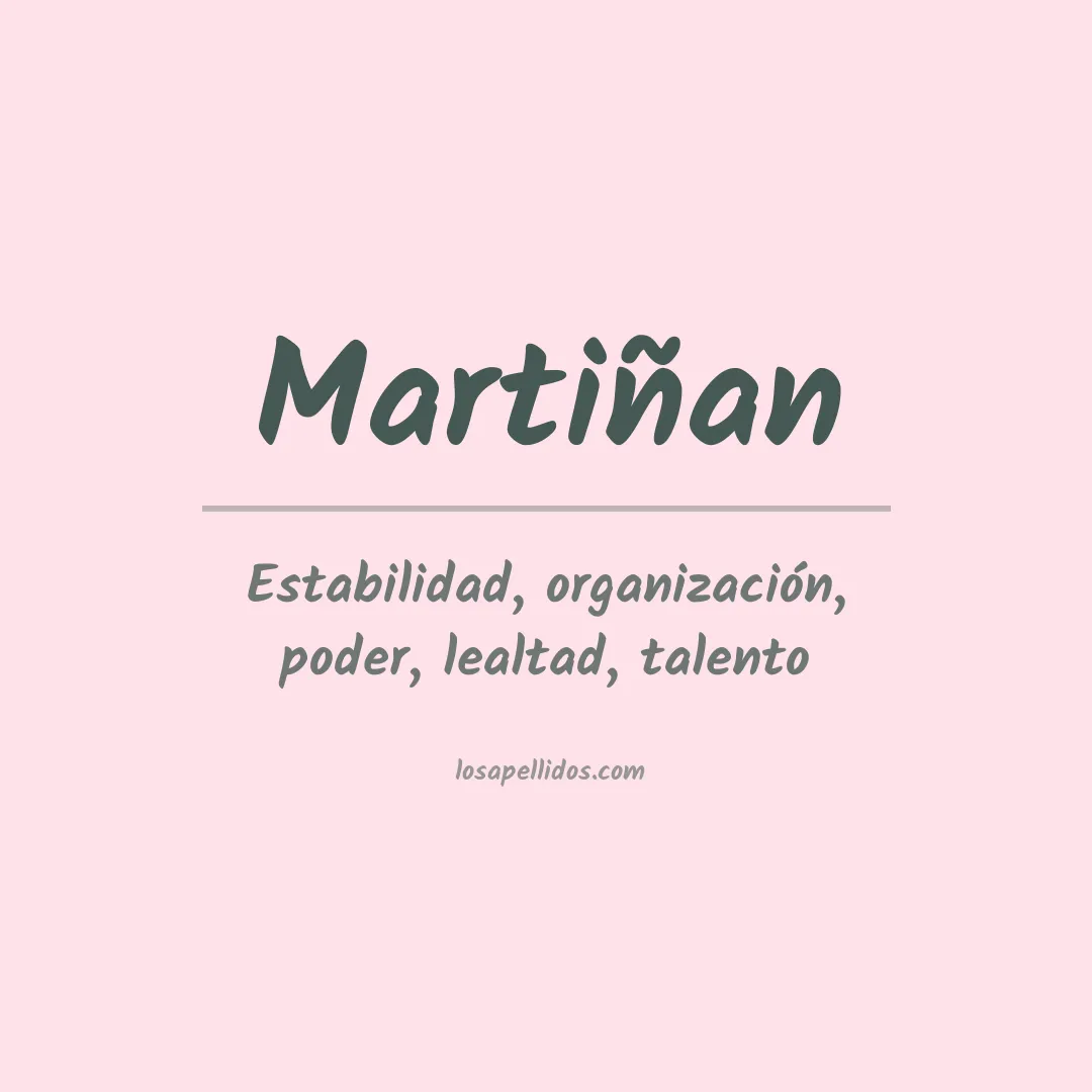 Apellido Martiñan