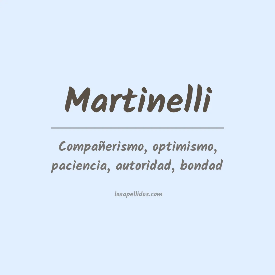 Apellido Martinelli