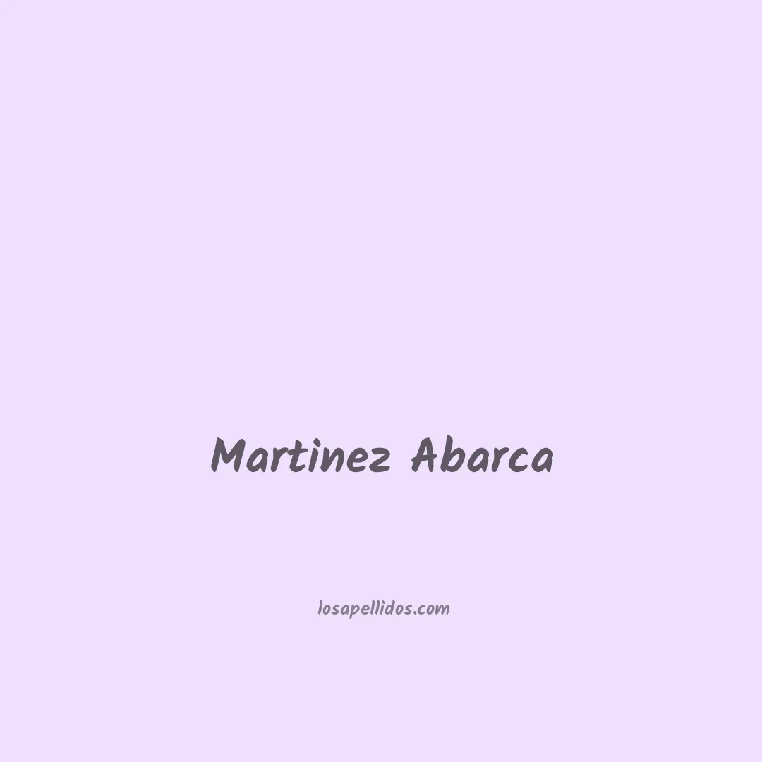 Martinez abarca en chino