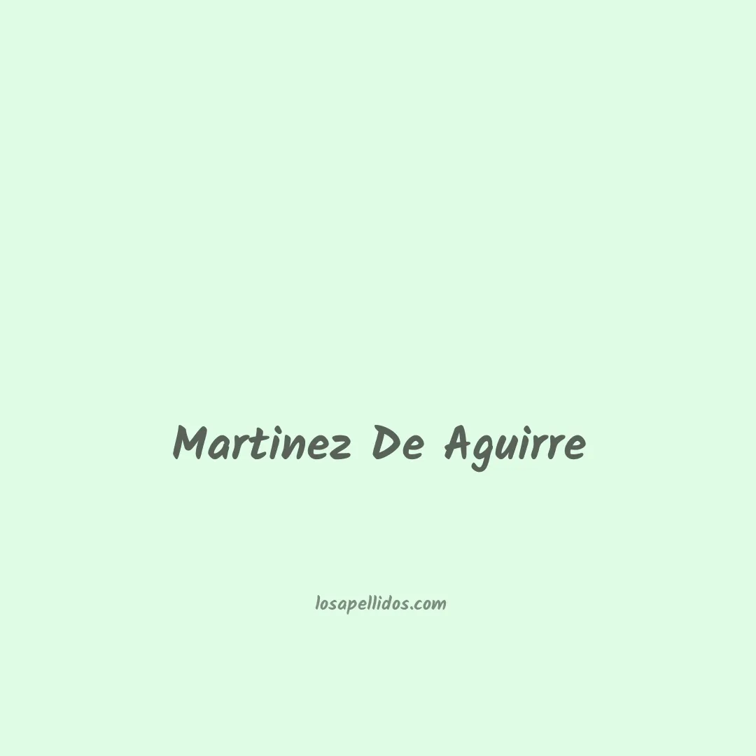 Martinez de aguirre en chino