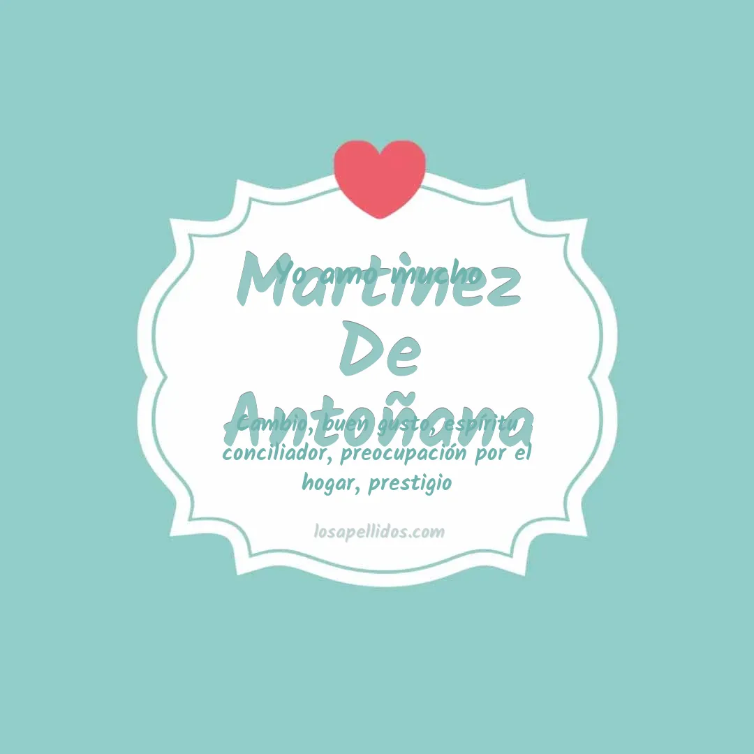 Yo amo mucho Martinez de antoñana