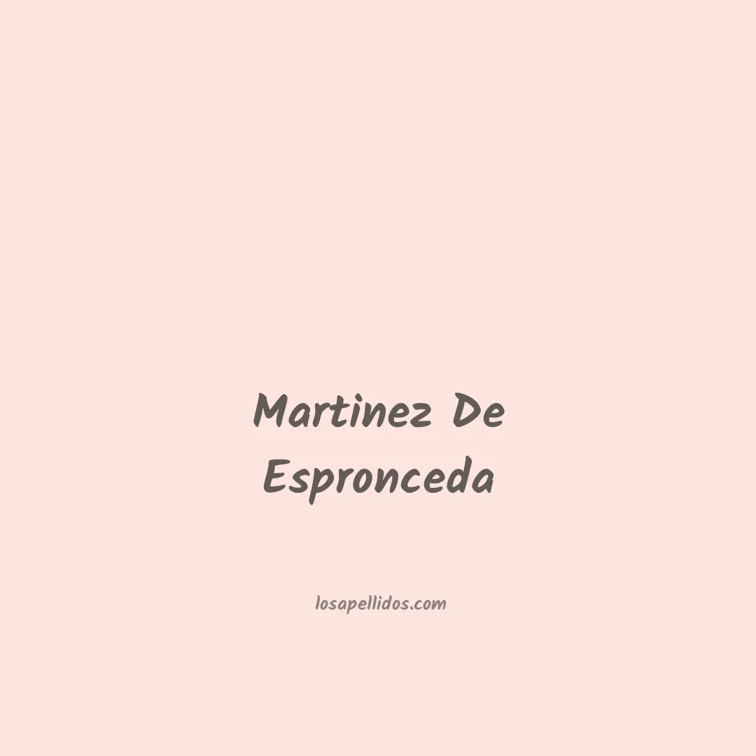 Martinez de espronceda en chino