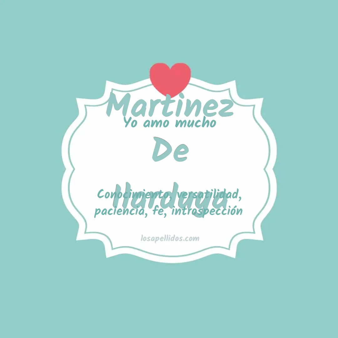 Yo amo mucho Martinez de ilarduya
