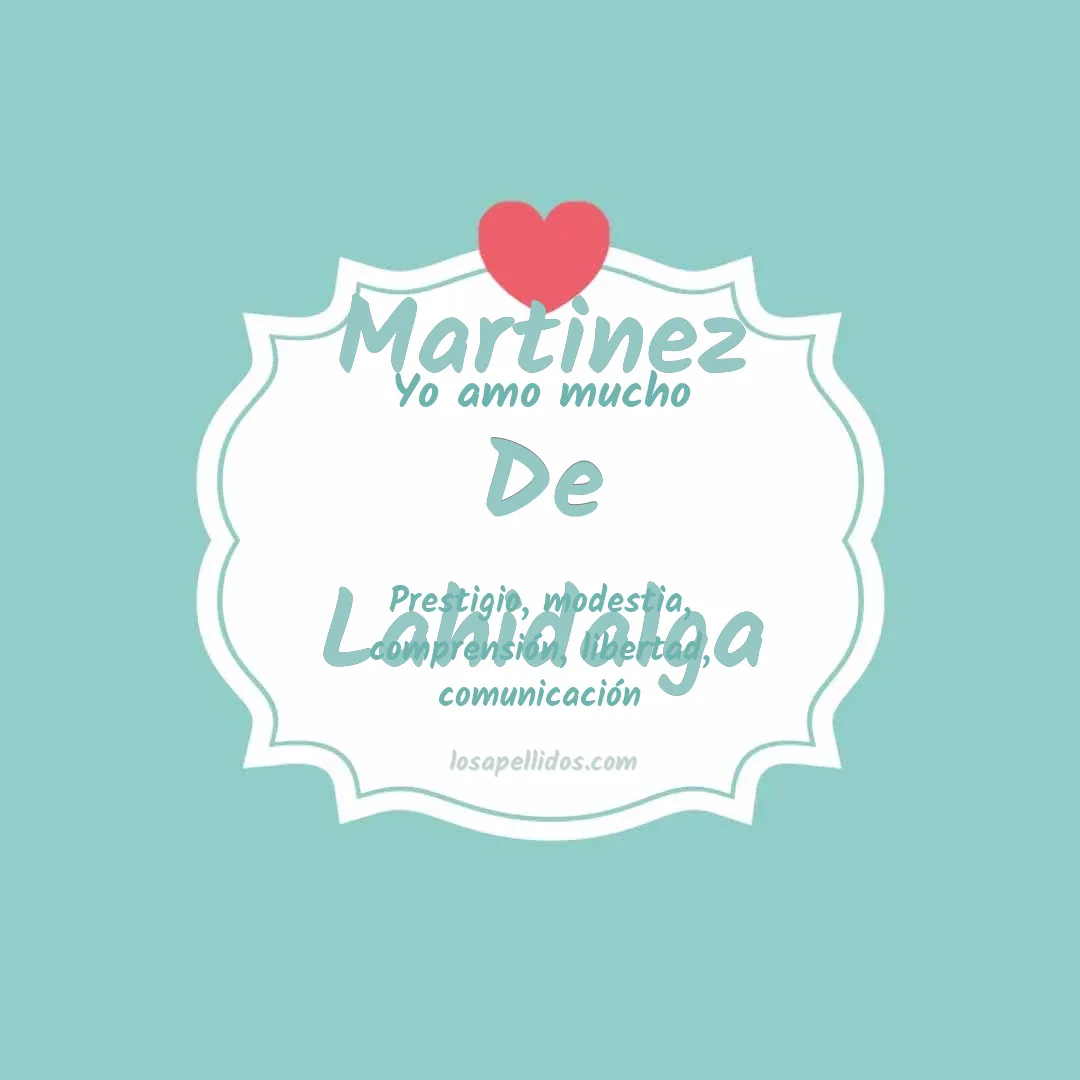 Yo amo mucho Martinez de lahidalga