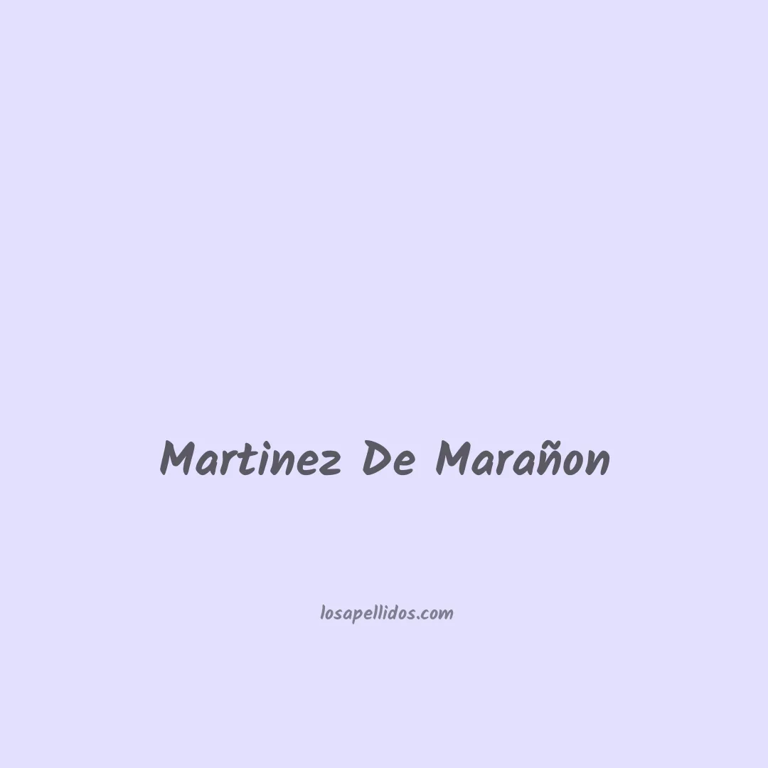 Martinez de marañon en chino