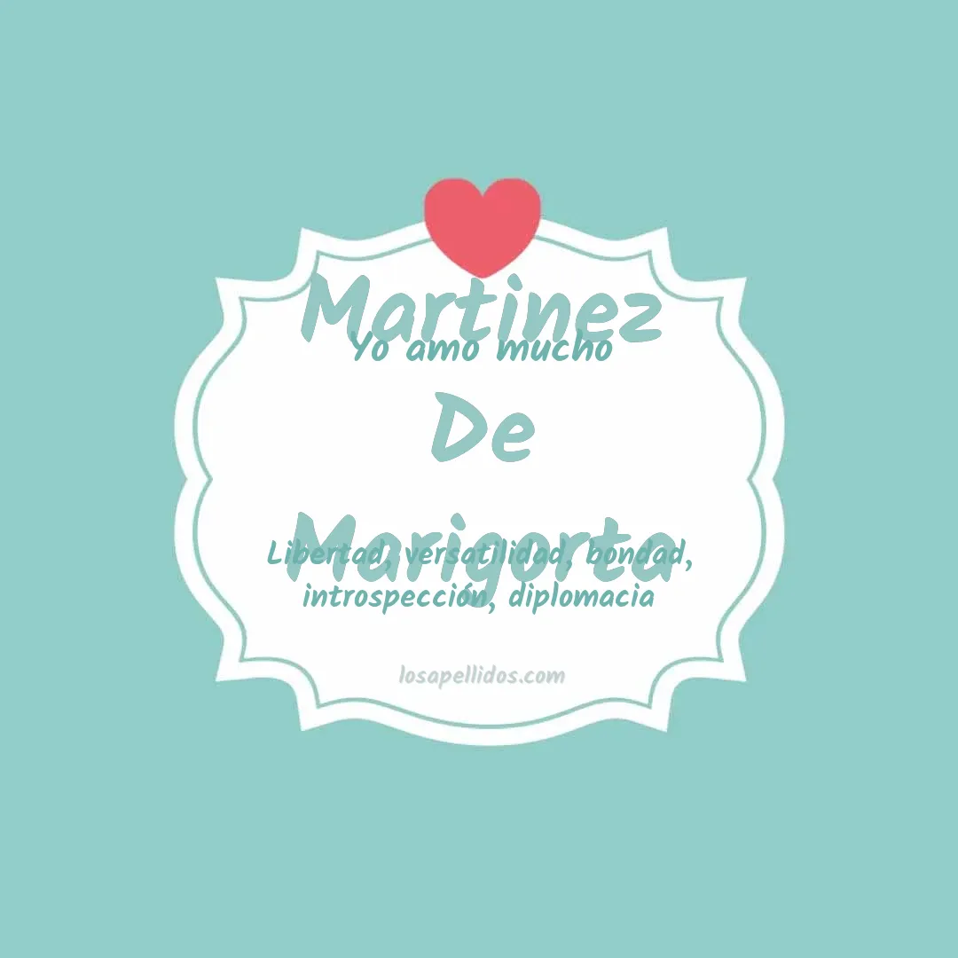 Yo amo mucho Martinez de marigorta
