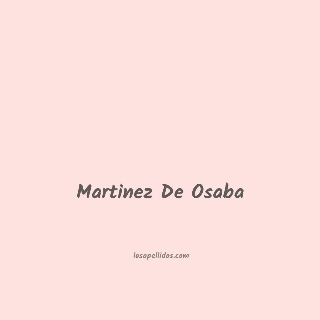 Martinez de osaba en chino