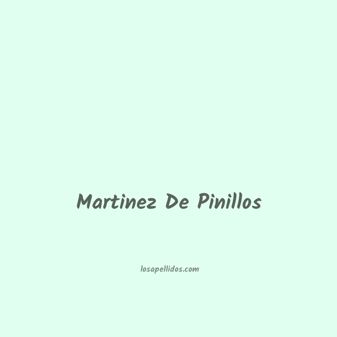 Martinez de pinillos en chino