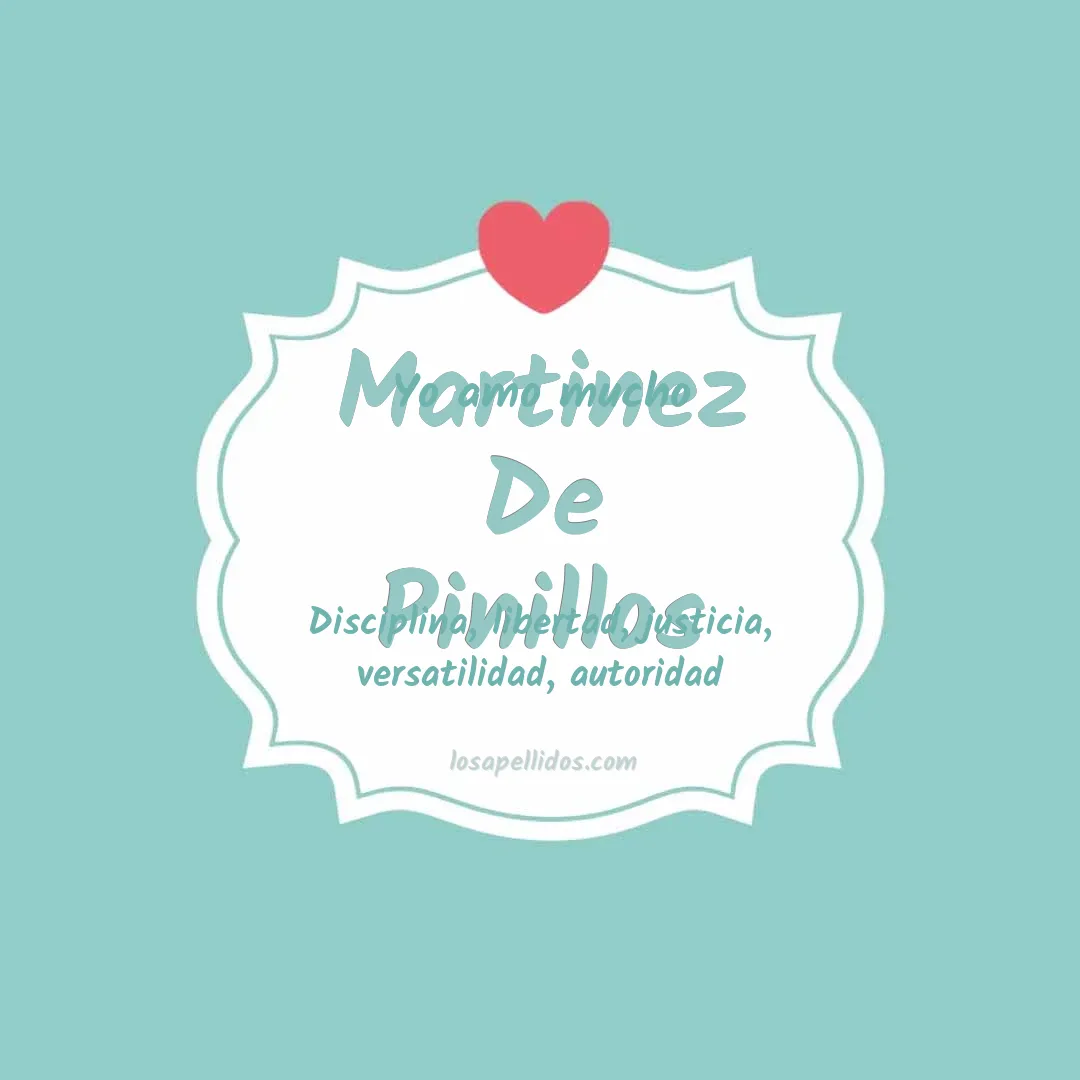 Yo amo mucho Martinez de pinillos