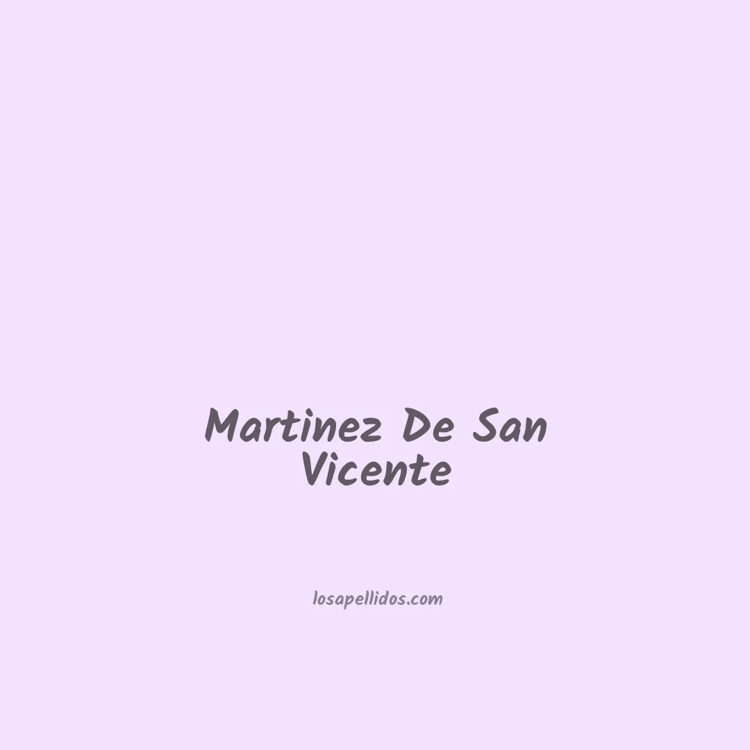 Martinez de san vicente en chino