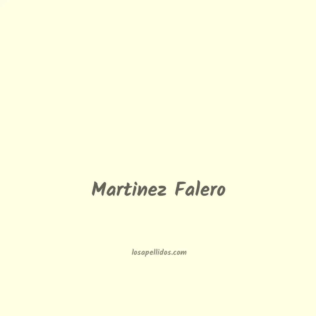 Martinez falero en chino