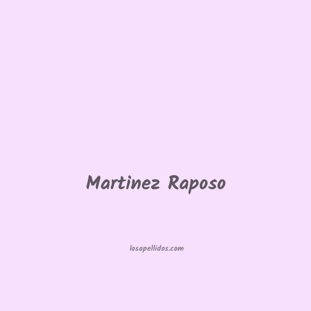 Martinez raposo en chino