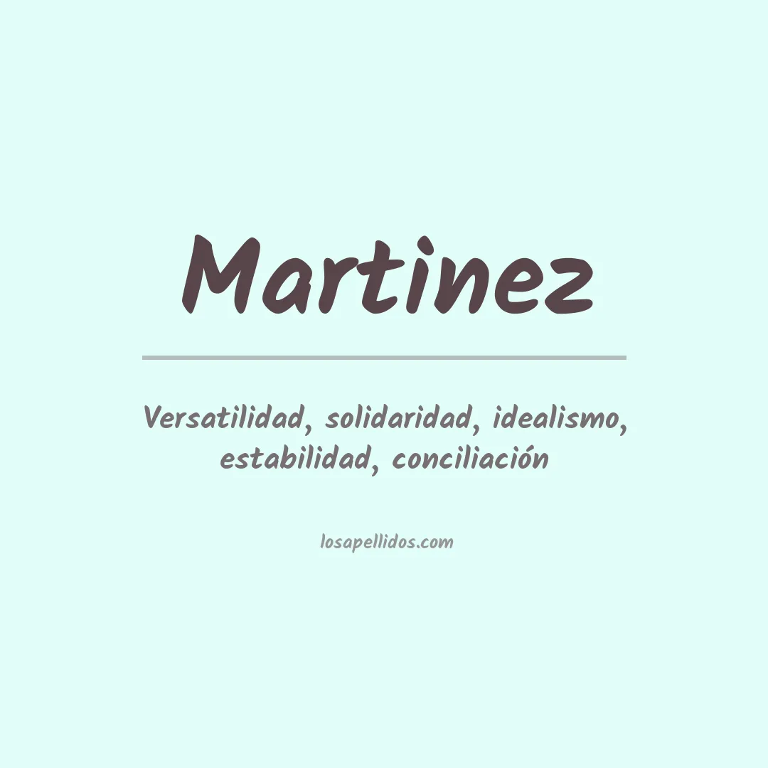 Apellido Martínez