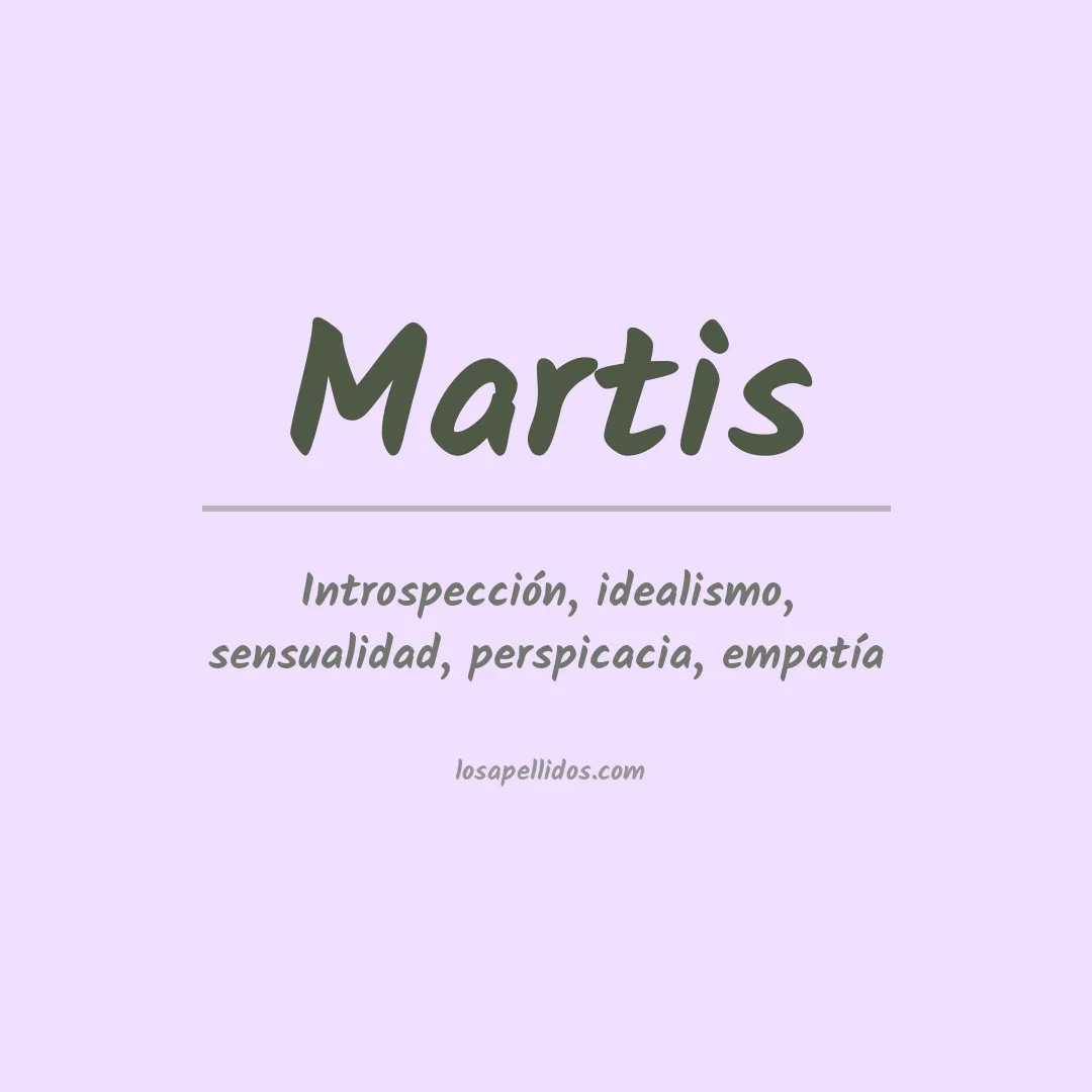 Apellido Martis