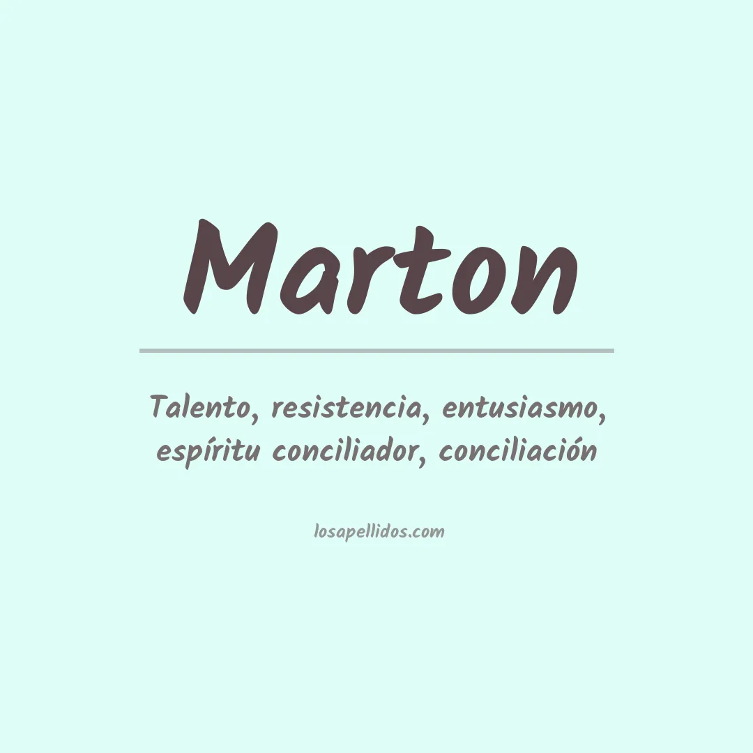 Apellido Marton