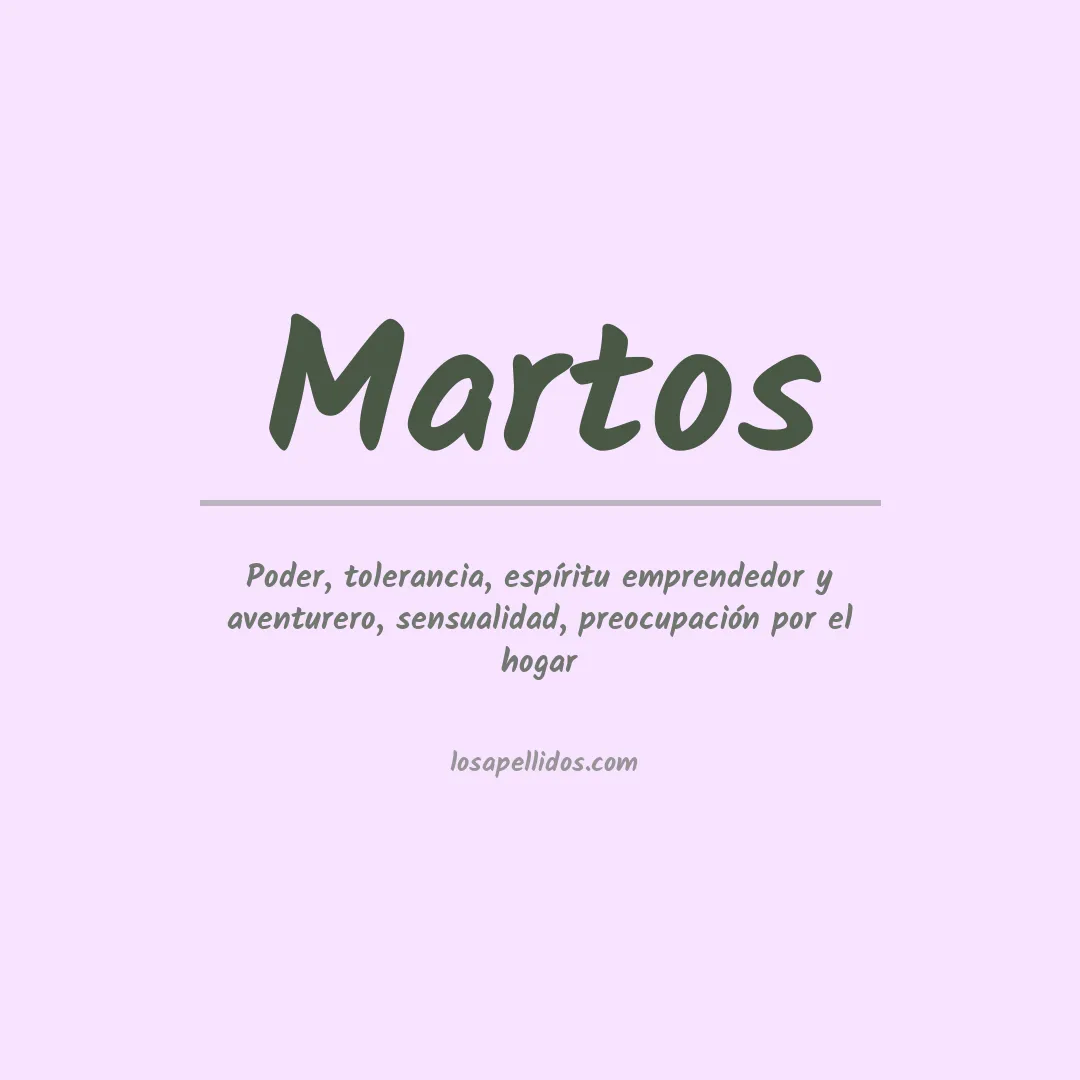 Apellido Martos