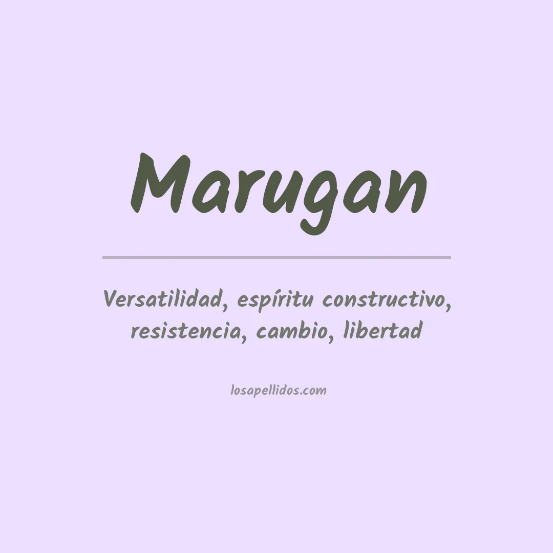 Apellido Marugan