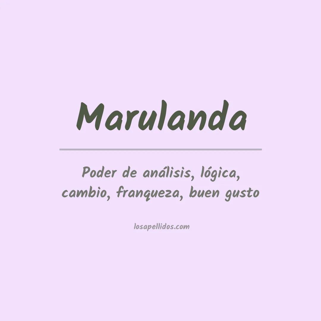 Apellido Marulanda