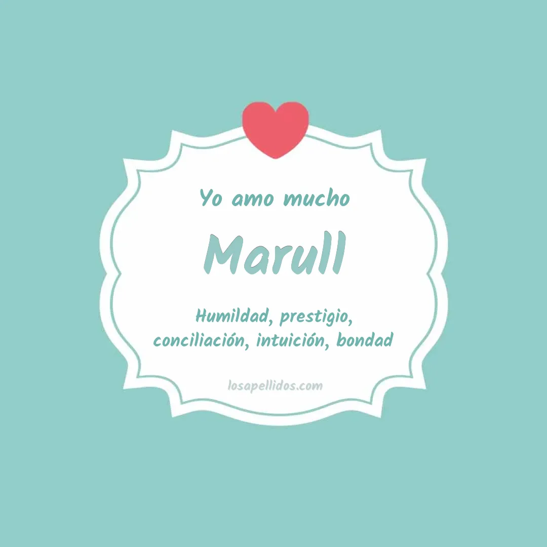 Yo amo mucho Marull