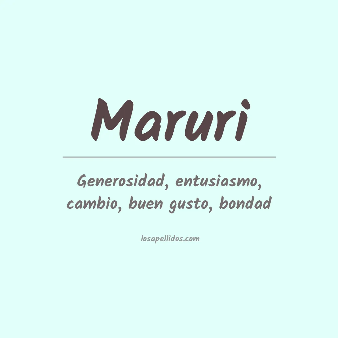 Apellido Maruri