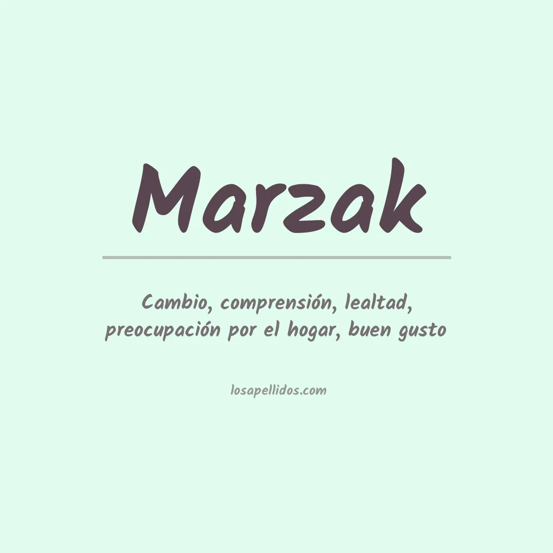 Apellido Marzak